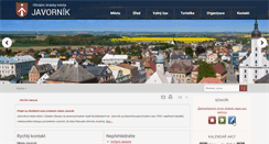 Desktop Screenshot of mestojavornik.cz